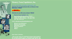 Desktop Screenshot of memoryfoamliquidators.com